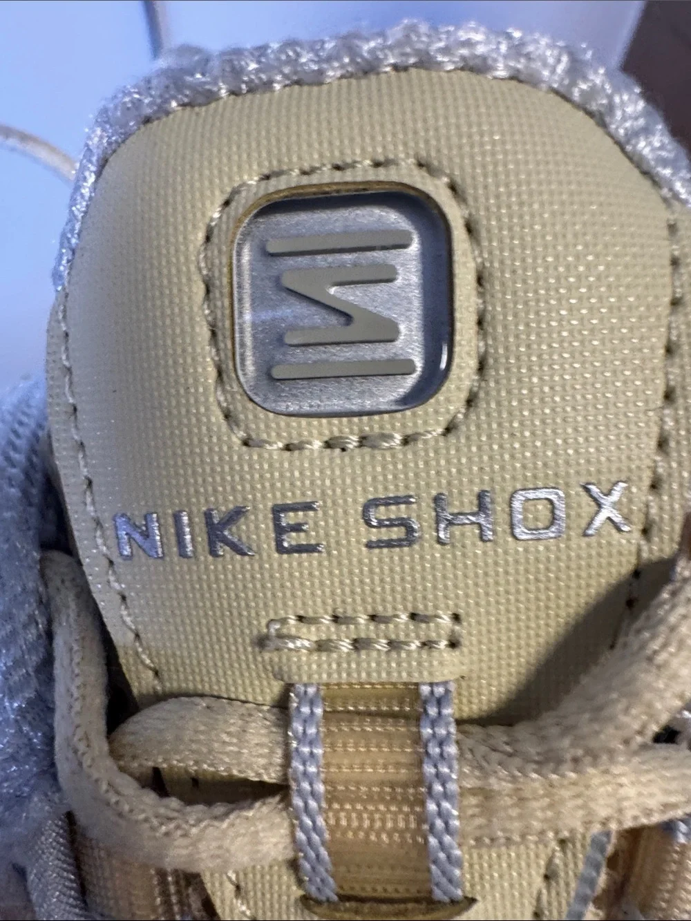 NEW Nike WOMAN Shox Low-Top Sneakers in Silver and Lime